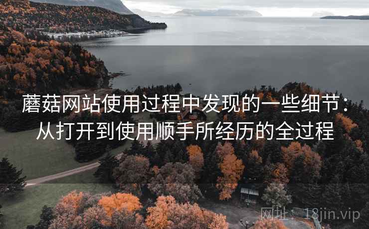 蘑菇网站使用过程中发现的一些细节:从打开到使用顺手所经历的全过程 第2张 蘑菇网站使用过程中发现的一些细节:从打开到使用顺手所经历的全过程 第2张