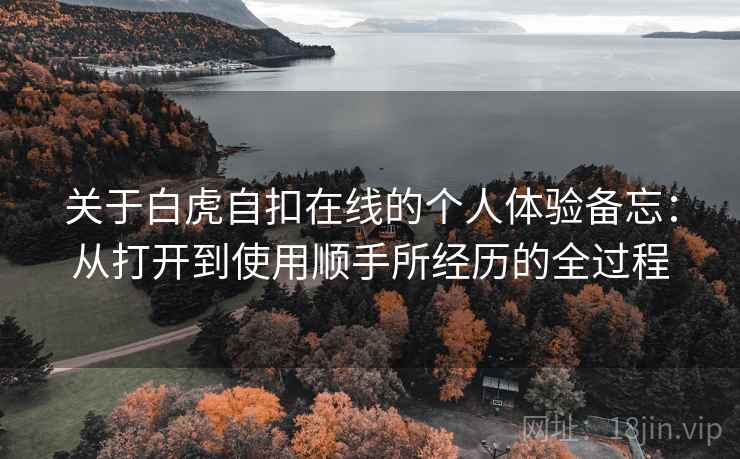 关于白虎自扣在线的个人体验备忘：从打开到使用顺手所经历的全过程  第1张