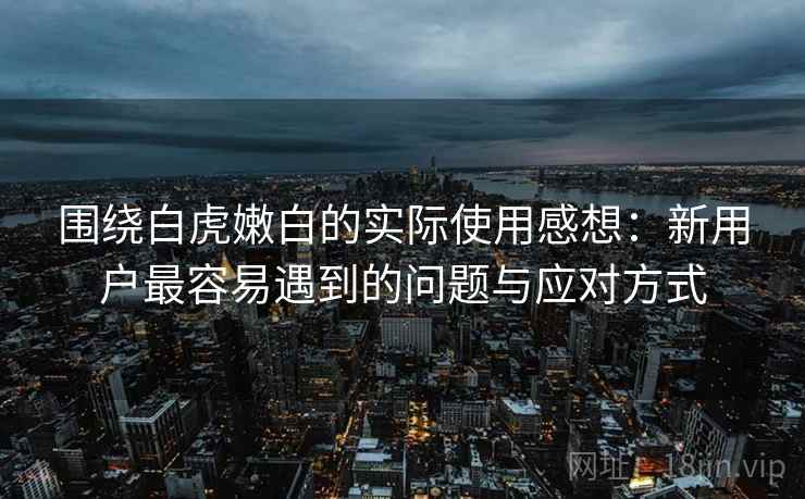 围绕白虎嫩白的实际使用感想:新用户最容易遇到的问题与应对方式 第2张 围绕白虎嫩白的实际使用感想:新用户最容易遇到的问题与应对方式 第2张