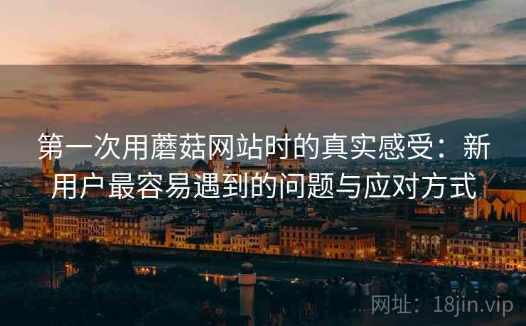 第一次用蘑菇网站时的真实感受:新用户最容易遇到的问题与应对方式 第1张 第一次用蘑菇网站时的真实感受:新用户最容易遇到的问题与应对方式 第1张