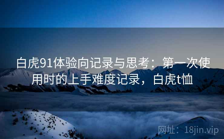 白虎91体验向记录与思考：第一次使用时的上手难度记录，白虎t恤  第1张
